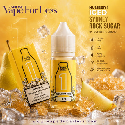 Number 1 Iced Sydney Rock Sugar SaltNic 30ml - Vape Fat Delivery Dubai