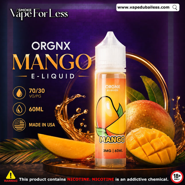 ORGNX MANGO Freebase E-Liquid Fast Vape Delivery Dubai