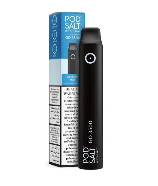 Pod Salt PS GO 3500 Disposable Vape – 20mg Best Disposable Vape Dubai