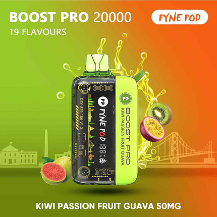 Pyne Pod Boost Pro - Rechargeable Disposable Vape (20,000 Puffs) BEST OFFER IN FUJAIRAH