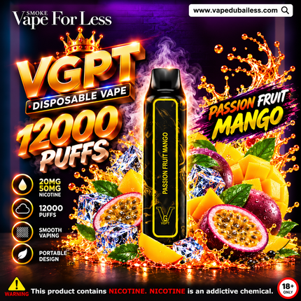 PassionFruit Mango VGPT 12000 Puffs - Fast Vape Delivery Dubai
