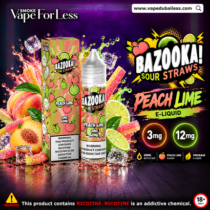  Peach Lime Bazooka ELiquid - Vape Delivery Dubai
