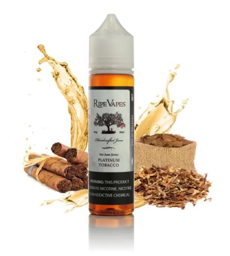 Ripe Vapes Platinum Tobacco 60ml – San Juan Tobacco E-Liquid