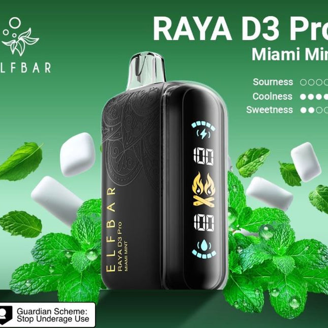ELF Bar Raya D3 Pro Disposable Pod Device (30K Puffs) Vape Delivery same day Abu Dhabi