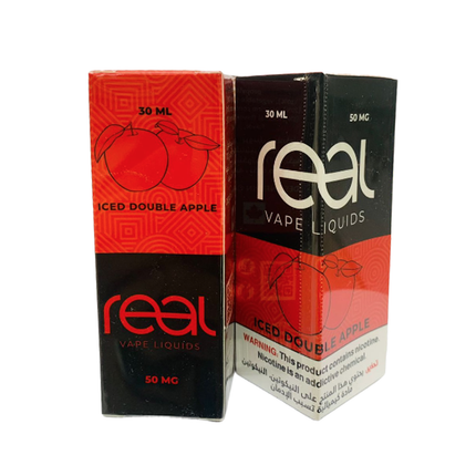 REAL VAPE ICED DOUBLE APPLE Saltnic 30ml