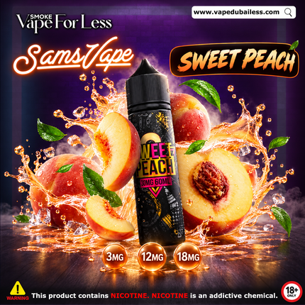 Sam Vapes Sweet Peach E-Liquid - Vape Delivery UAE 2026