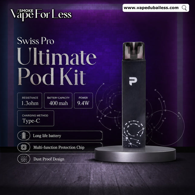 Swiss Pro Ultimate Pod Kit Vape Same Day Delivery