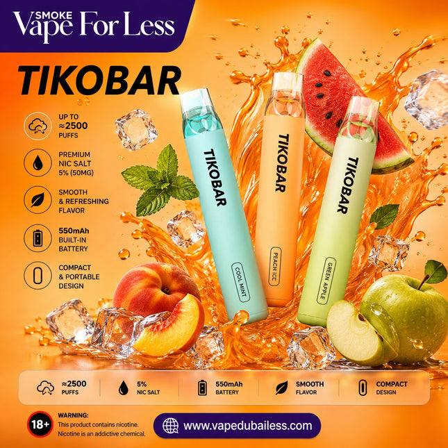 TIKOBAR LUX DISPOSABLE PODS - FUUMY (50MG - 2500 PUFFS) Abudhabi Dubai KSA