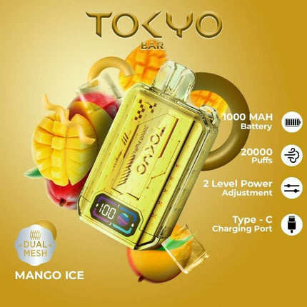 Tokyo Bar Rechargeable Disposable Vape (20,000 Puffs)