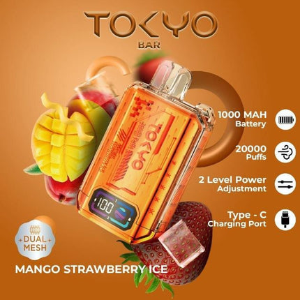 Tokyo Bar Rechargeable Disposable Vape (20,000 Puffs)