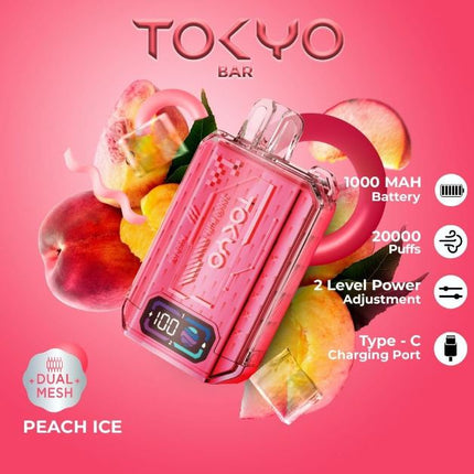 Tokyo Bar Rechargeable Disposable Vape (20,000 Puffs)