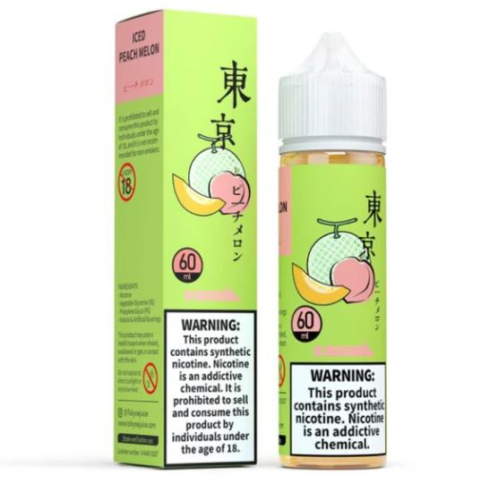 Tokyo Iced Peach Melon E Liquid Vape Delivery in Fujairah