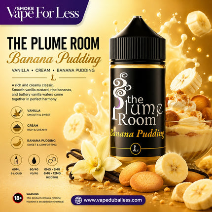 The Plume Room Banana Pudding - 60ml E liquid by Five Pawns California Abudhabi Dubai KSA