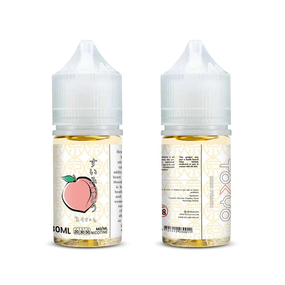 Tokyo E-juice Iced Peach Saltnic Abu Dhabi | Vape Juice Delivery Dubai Vape For Less Tokyo E-juice Iced Peach Saltnic Abu Dhabi | Vape Juice Delivery Dubai Vape For Less