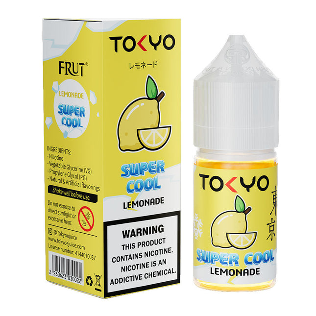 Tokyo Super Cool LEmonade Saltnic Best Vape Disposable 2025