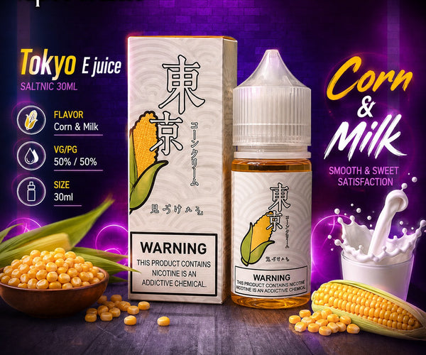 Tokyo e-juice saltnic and freebase bottles in Dubai