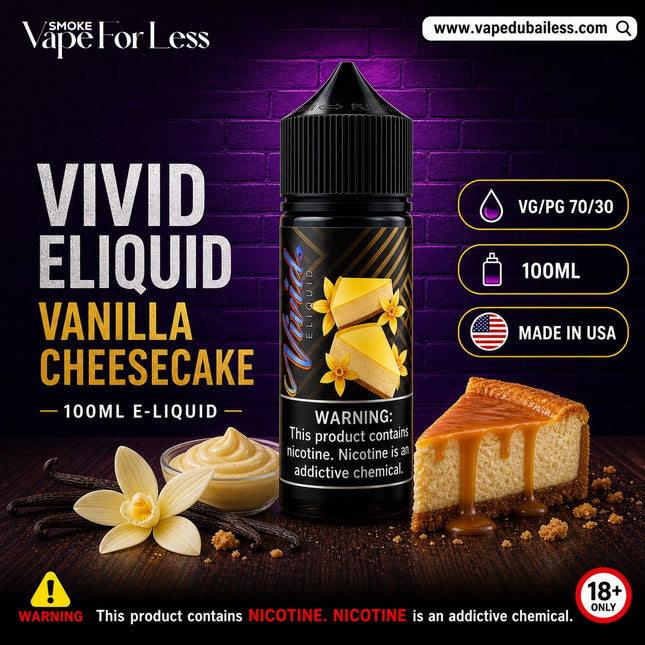 VANILLA CHEESECAKE FREEBASE E-LIQUID Fast Online Delivery Dubai and UAE 