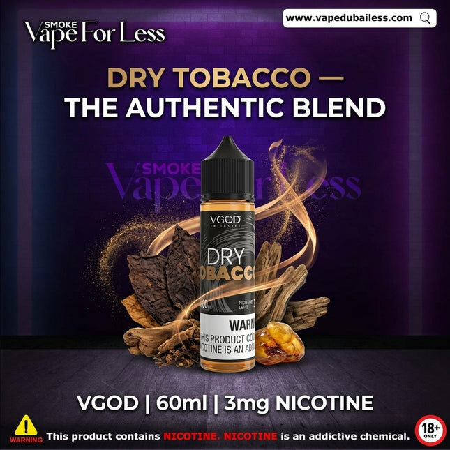 VGOD Dry Tobacco E-Liquid 60ml - Same Day Vape Delivery Dubai
