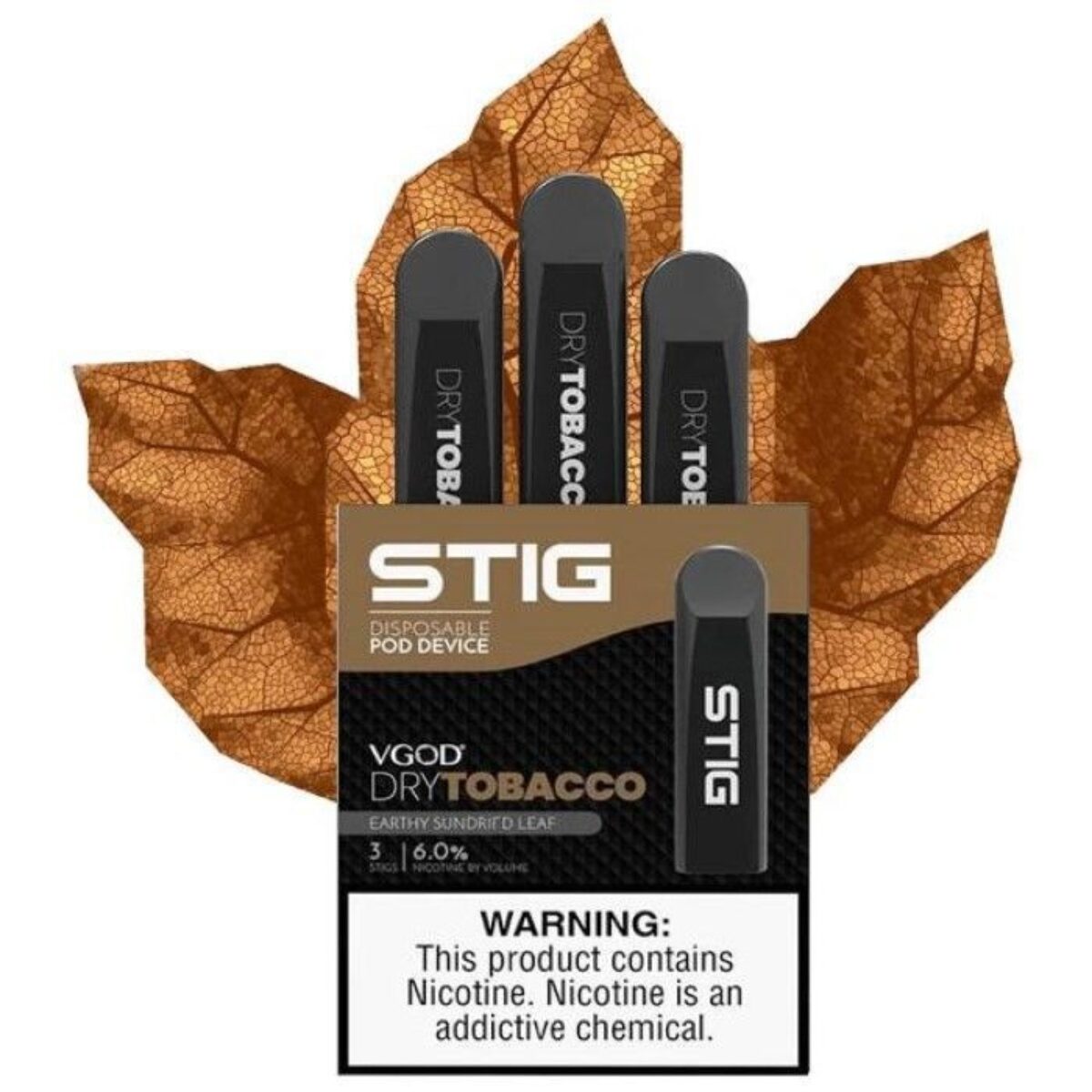 VGOD STIG Dry Tobacco Disposable Vape Pod Abu Dhabi | Vape In Sharjah Vape For Less VGOD STIG Dry Tobacco Disposable Vape Pod Abu Dhabi | Vape In Sharjah Vape For Less