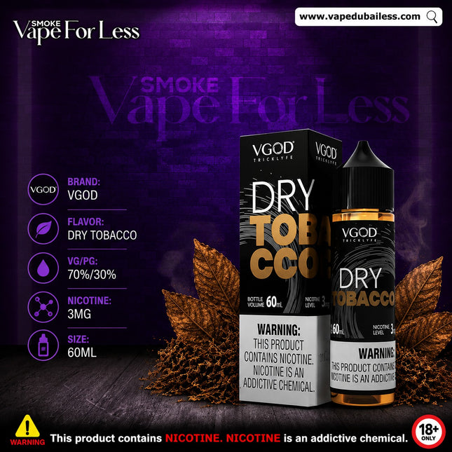 VGOD Dry Tobacco 60ml Vape Delivery Now