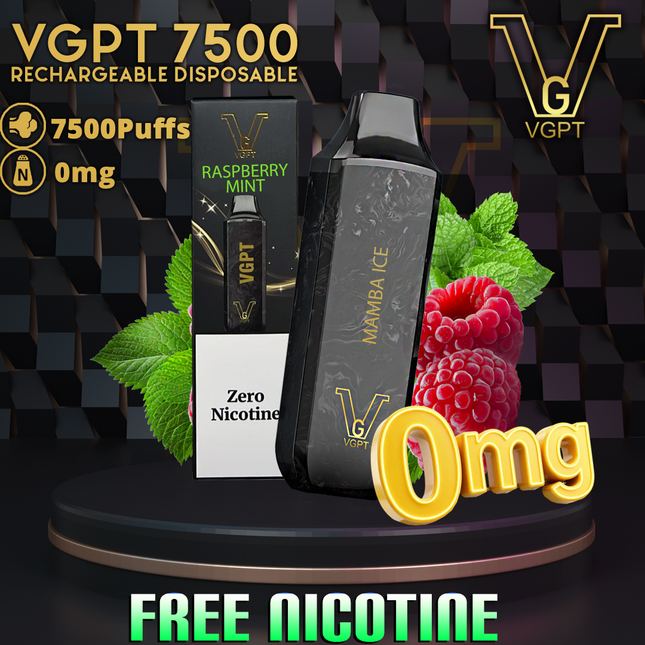 VGPT Zero Nicotine Disposable Vape (7500 Puffs) Zero Nicotine Vape UAE