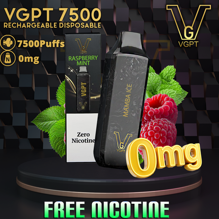 VGPT-Disposable-Vape---7500Puffs-raspberry-mint-0mg-nicotine - Same Day Vape Delivery Dubai