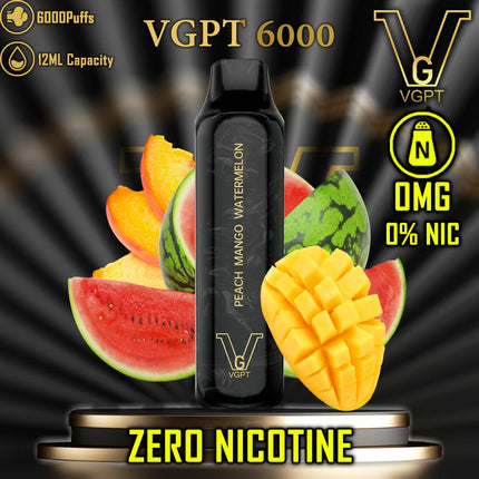 VGPT 6000 Disposable Vape Zero Nicotine Disposable Vape  dubai duty free