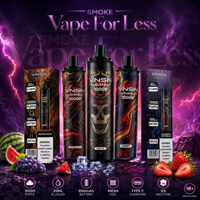 VNSN Quake Disposable Vape 10000 Puffs Vape Offer Online Dubai