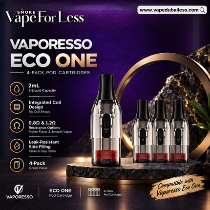 Vaporesso Eco One 4-Pack Pod Cartridges - Vape Delivery Dubai