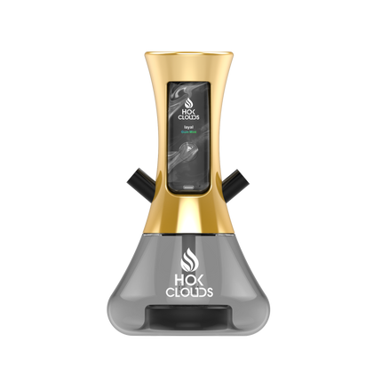 XTRA HOK CLOUDS PORTABLE HOOKAH KIT  Gold - Vape Delivery Sharja