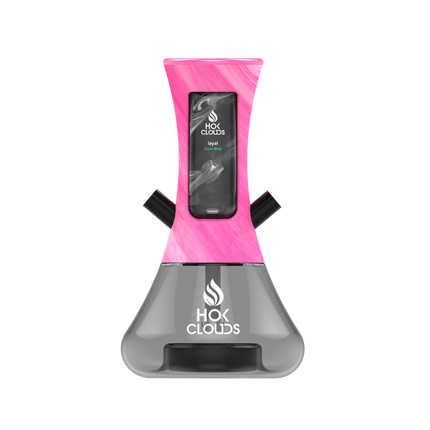 XTRA HOK CLOUDS PORTABLE HOOKAH KIT  Pink - Vape Delivery Al Ain