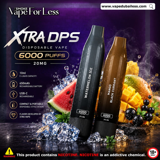 Xtra DPS Disposable Vape - 6000 Puffs (20MG) Fast Vape Delivery Online