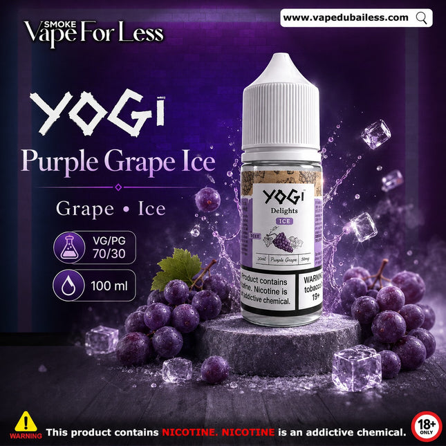 Yogi E Liquid Purple Grape Ice Vape Same Day Delivery