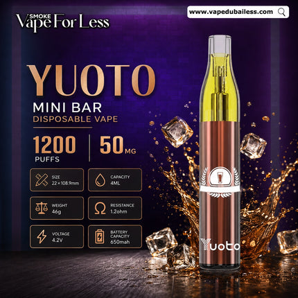 Yuoto Mini Bar Disposable Vape 1200 Puffs Disposable Vape Abu Dhabi 