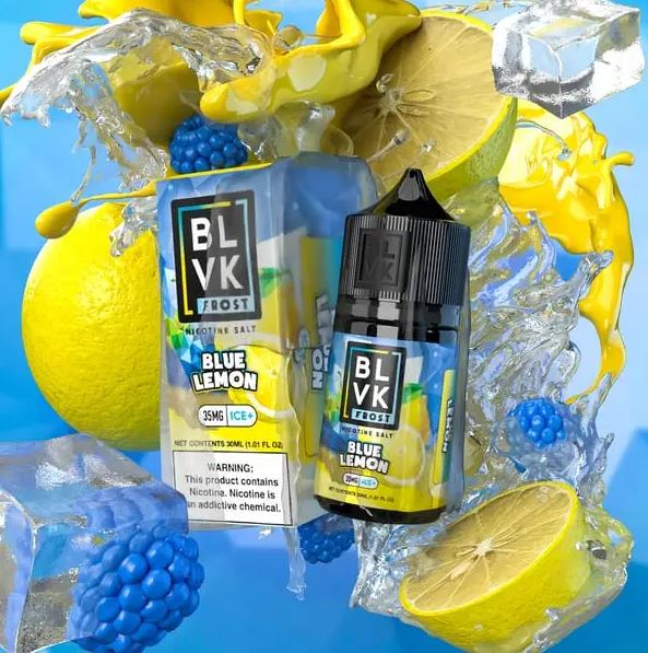 BLVK Frost Blue Lemon Ice Saltnic Vape Delivery in Fujairah
