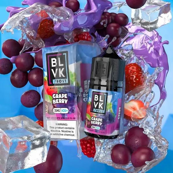 BLVK Frost Grape Berry Ice Saltnic Best Vape Saltnic 2025