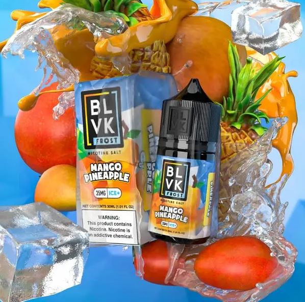 BLVK Frost Mango Pineapple Ice Saltnic Vape Delivery in Dubai