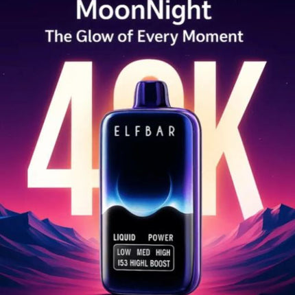 Elf Bar MoonNight Rechargeable Disposable Vape (40,000 Puffs) Vape Same Day Delivery Abu Dhabi