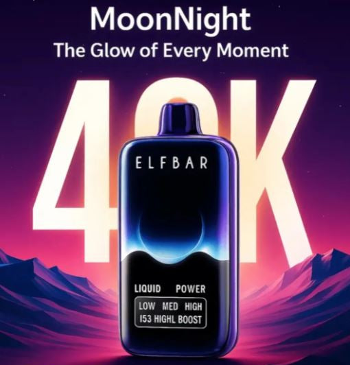 Elf Bar MoonNight Rechargeable Disposable Vape (40,000 Puffs) Vape Same Day Delivery Abu Dhabi