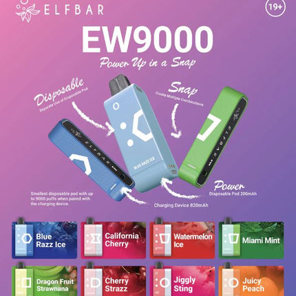 ELF Bar EW9000 Puffs Disposable Pre-filled Pod Kit