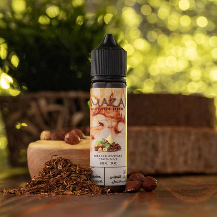 Mazaj Tobacco Custard Hazelnut Freebase E-Liquid UAE