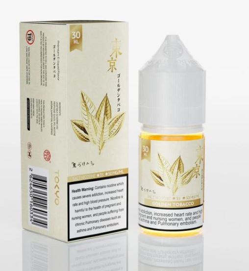 Tokyo Golden Tobacco Saltnic 30ml Vape For Less Tokyo Golden Tobacco Saltnic 30ml Vape For Less