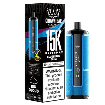 Al Fakher - Crown Bar Hypermax Disposable Vape (15,000 Puffs)