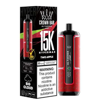 Al Fakher - Crown Bar Hypermax Disposable Vape (15,000 Puffs)