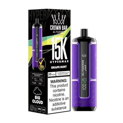 Al Fakher - Crown Bar Hypermax Disposable Vape (15,000 Puffs)