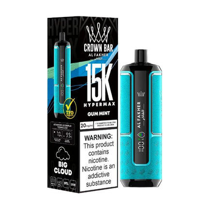 Al Fakher - Crown Bar Hypermax Disposable Vape (15,000 Puffs)