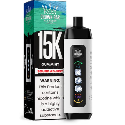 Al Fakher - Crown Bar Hypermax Ice Edition Disposable Vape (15,000 Puffs) Same Day Delivery Dubai