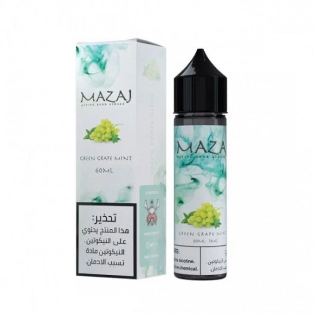 Mazaj Green Grape Mint Freebase E-Liquid UAE