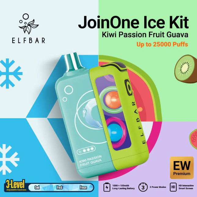 ELF Bar JoinOne Ice Disposable Pre-filled Pod Kit Best vape Abu Dhabi Dutyfree