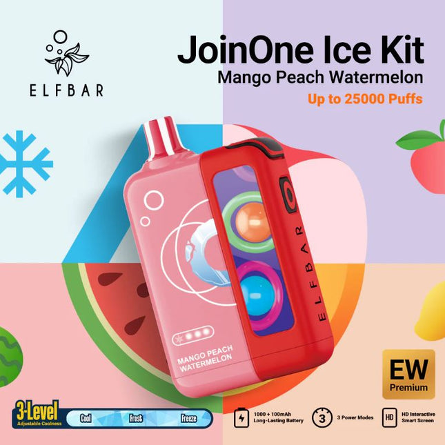 ELF Bar JoinOne Ice Disposable Pre-filled Pod Kit Vape Same Day Delivery Dubai